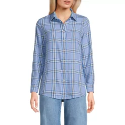 Flannel Boyfriend Long Sleeve Shirt