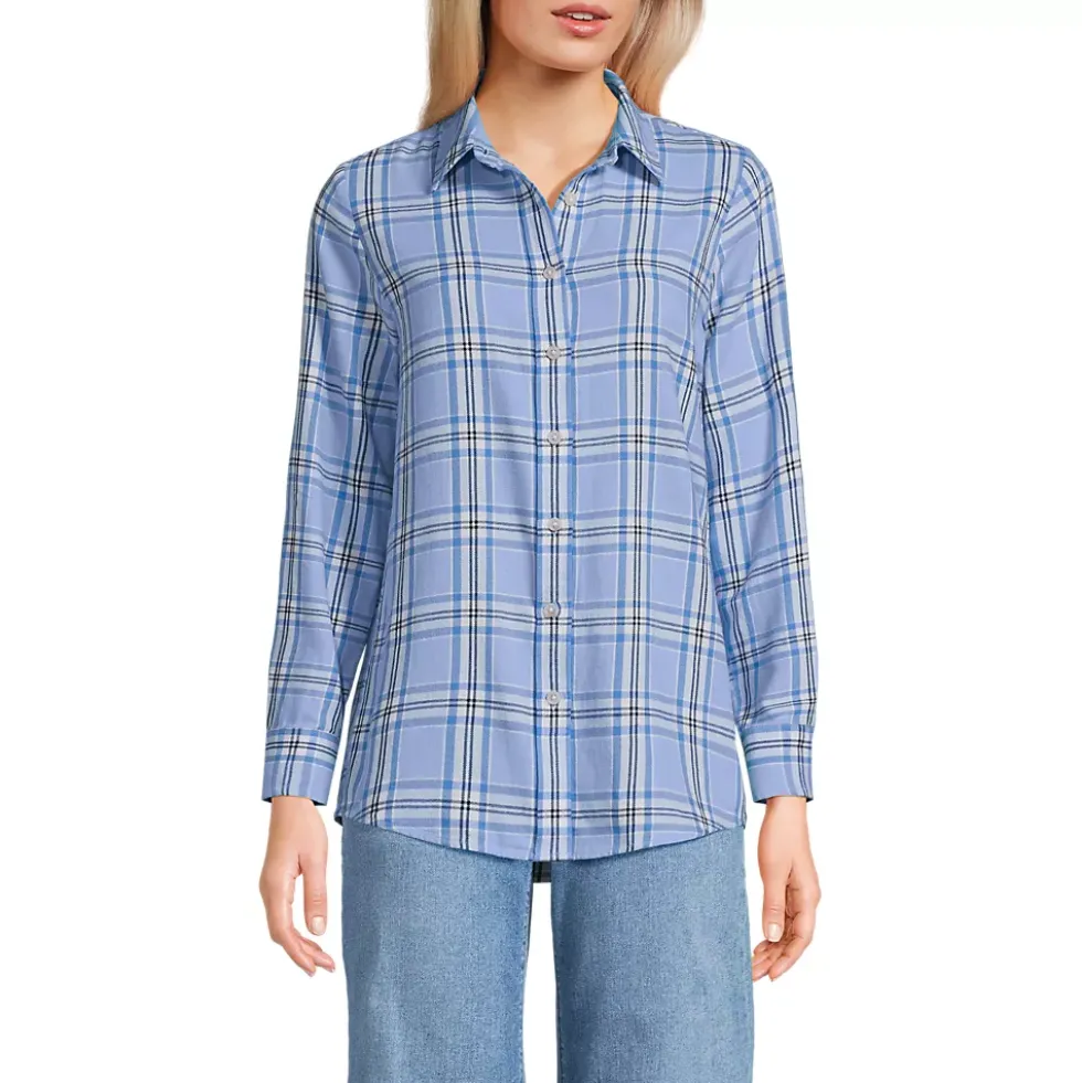 Flannel Boyfriend Long Sleeve Shirt