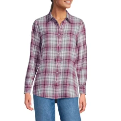 Flannel Boyfriend Long Sleeve Shirt