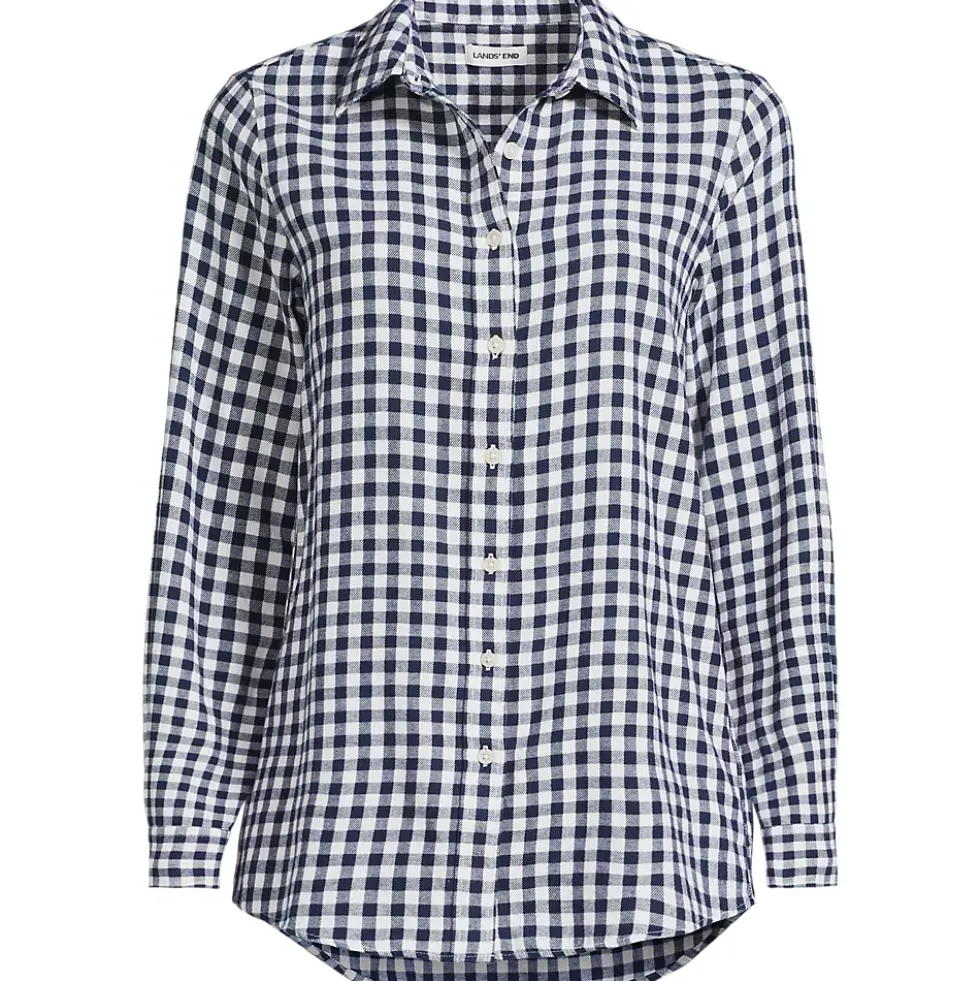 Flannel Boyfriend Long Sleeve Shirt
