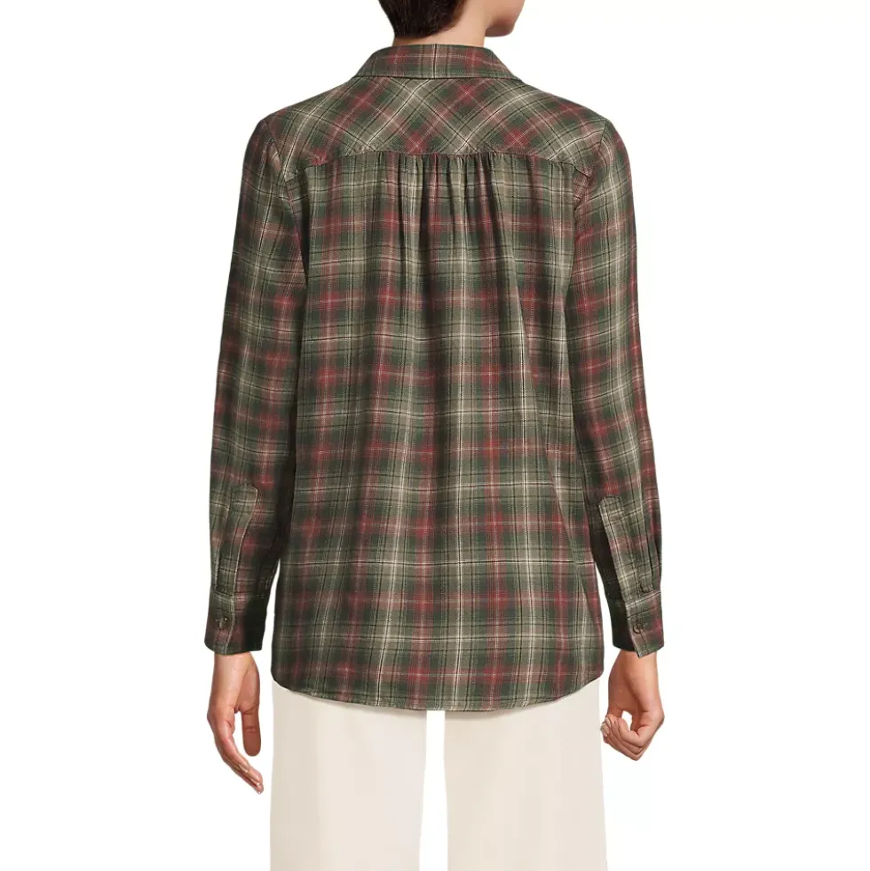 Flannel Boyfriend Long Sleeve Shirt