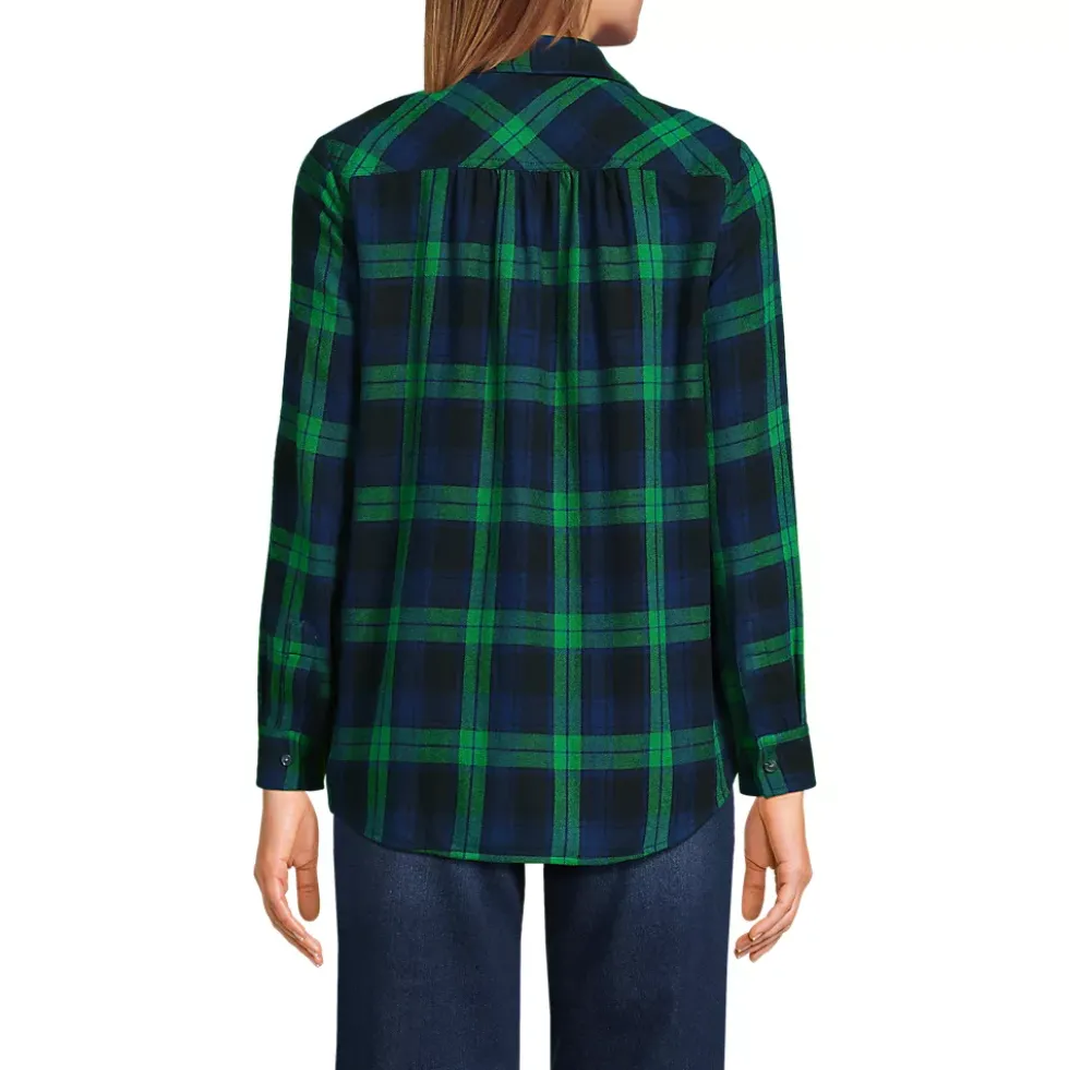 Flannel Boyfriend Long Sleeve Shirt