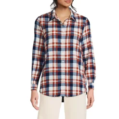 Flannel Boyfriend Long Sleeve Shirt