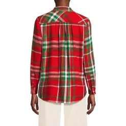 Flannel Boyfriend Long Sleeve Shirt