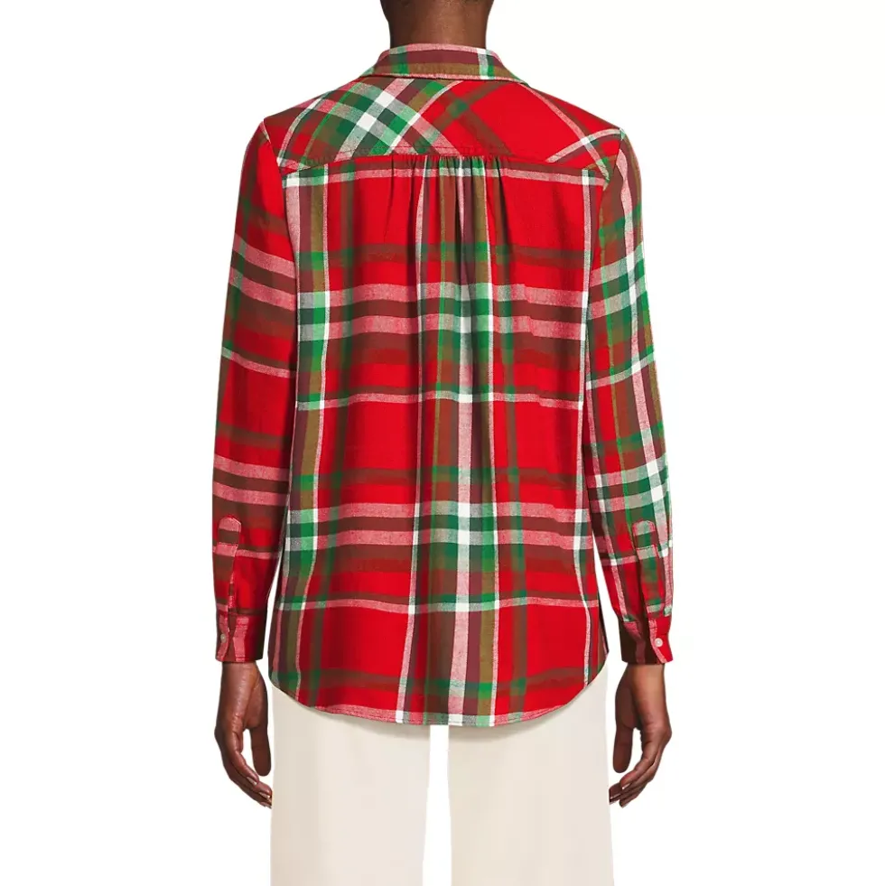 Flannel Boyfriend Long Sleeve Shirt