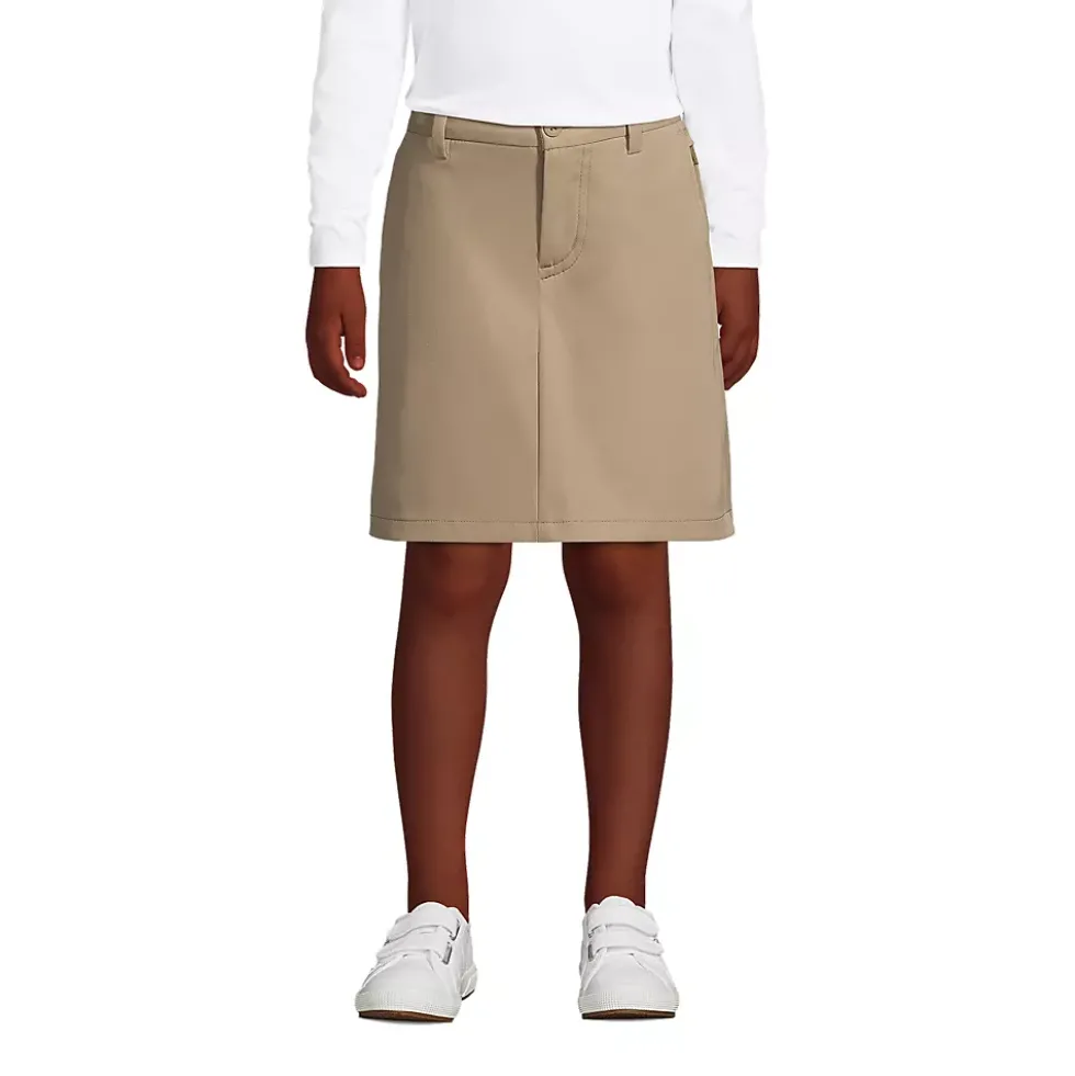 Girls Active Chino Skort Top of the Knee