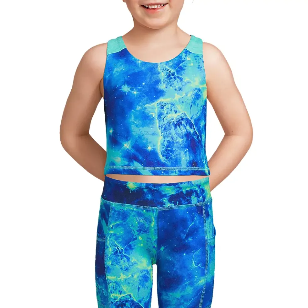 Girls Active Crop Tank Top