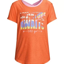 Girls Active Cross Back Tee