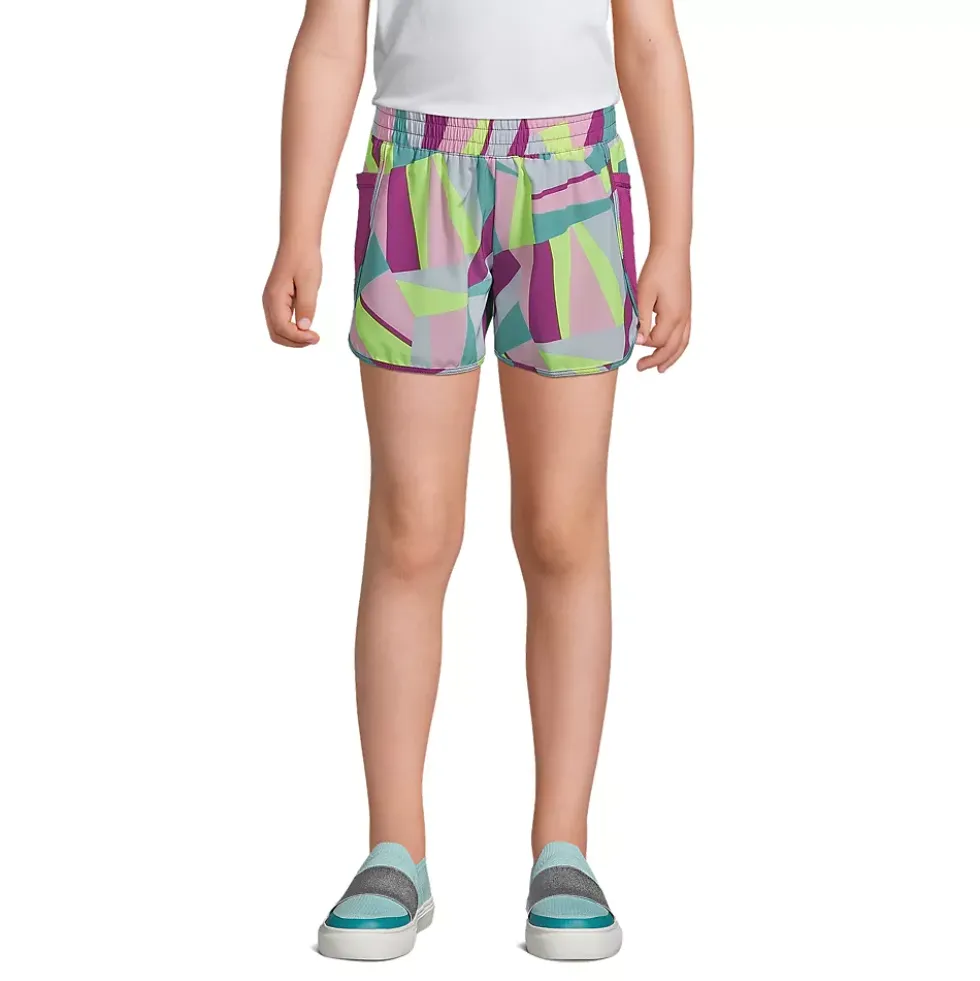 Girls Athletic Side Pocket Active Shorts