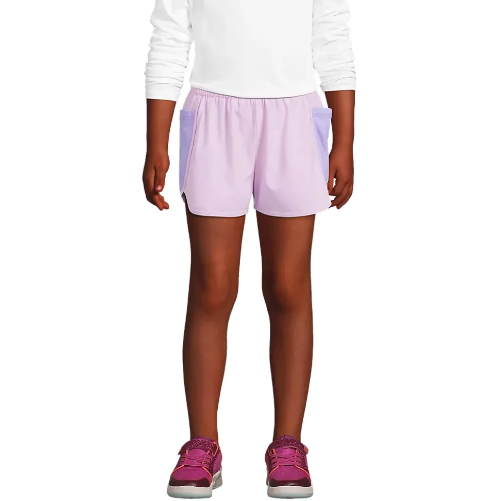 Girls Athletic Side Pocket Active Shorts