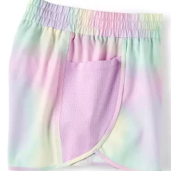 Girls Athletic Side Pocket Active Shorts