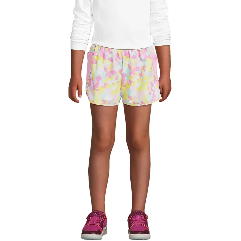 Girls Athletic Side Pocket Active Shorts