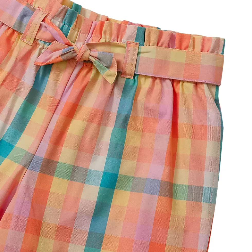 Girls Belted Woven Pull On Shorts