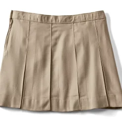 Girls Box Pleat Skirt Above the Knee