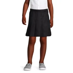 Girls Box Pleat Skirt Above the Knee