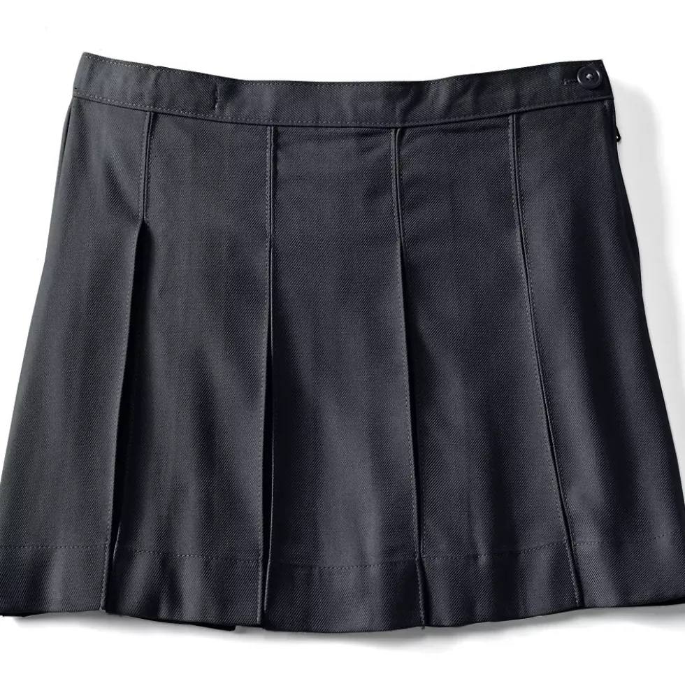 Girls Box Pleat Skirt Above the Knee