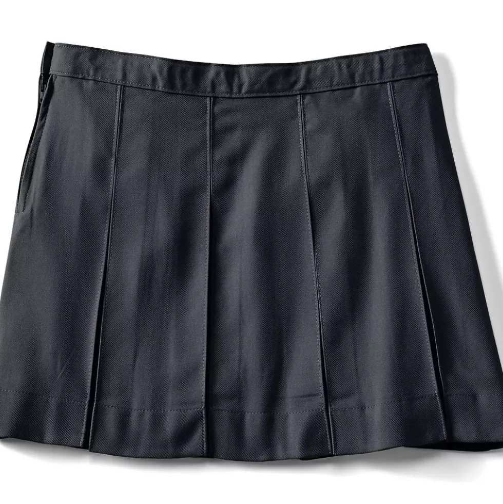 Girls Box Pleat Skirt Above the Knee