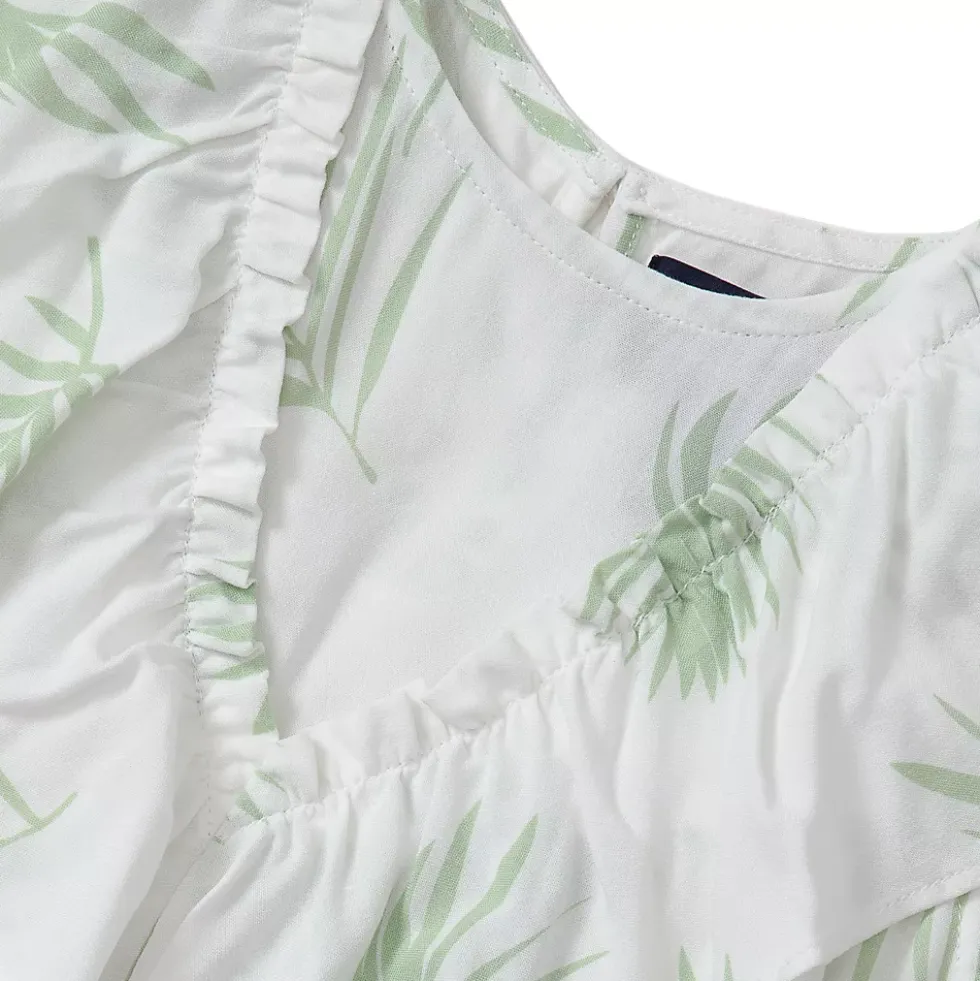 Girls Breezy V-Neck Ruffle Top
