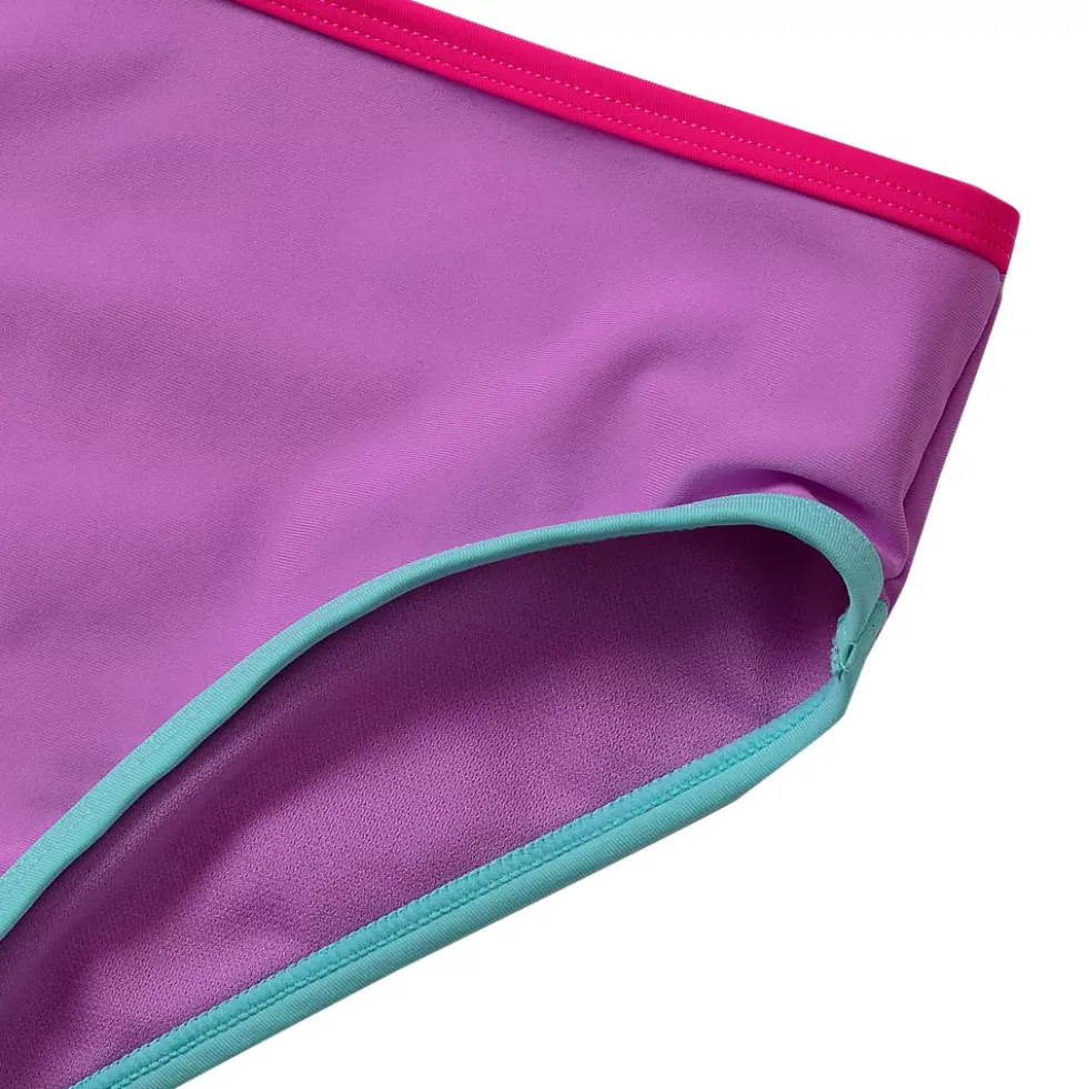 Girls Chlorine Resistant Contrast Bikini Bottoms
