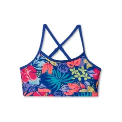 Girls Chlorine Resistant Criss Cross Bikini Top