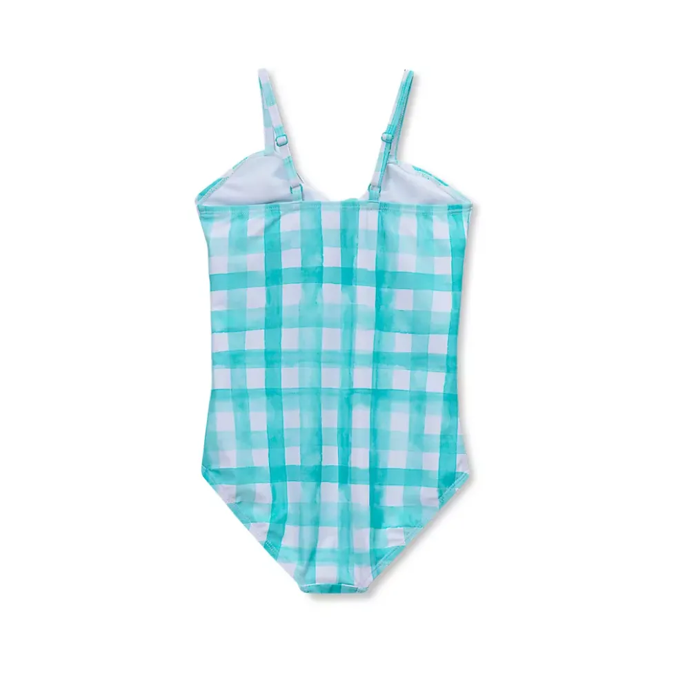 Girls Chlorine Resistant Cutout One Piece Swimsuit