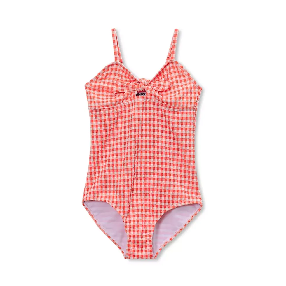 Girls Chlorine Resistant Cutout One Piece Swimsuit