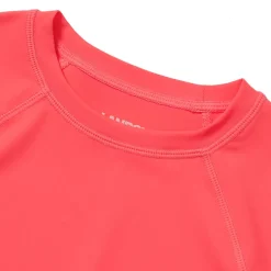 Girls Chlorine Resistant Long Sleeve Crew Neck Rash Guard
