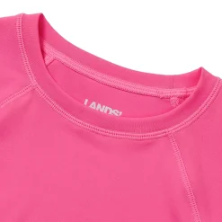 Girls Chlorine Resistant Long Sleeve Crew Neck Rash Guard