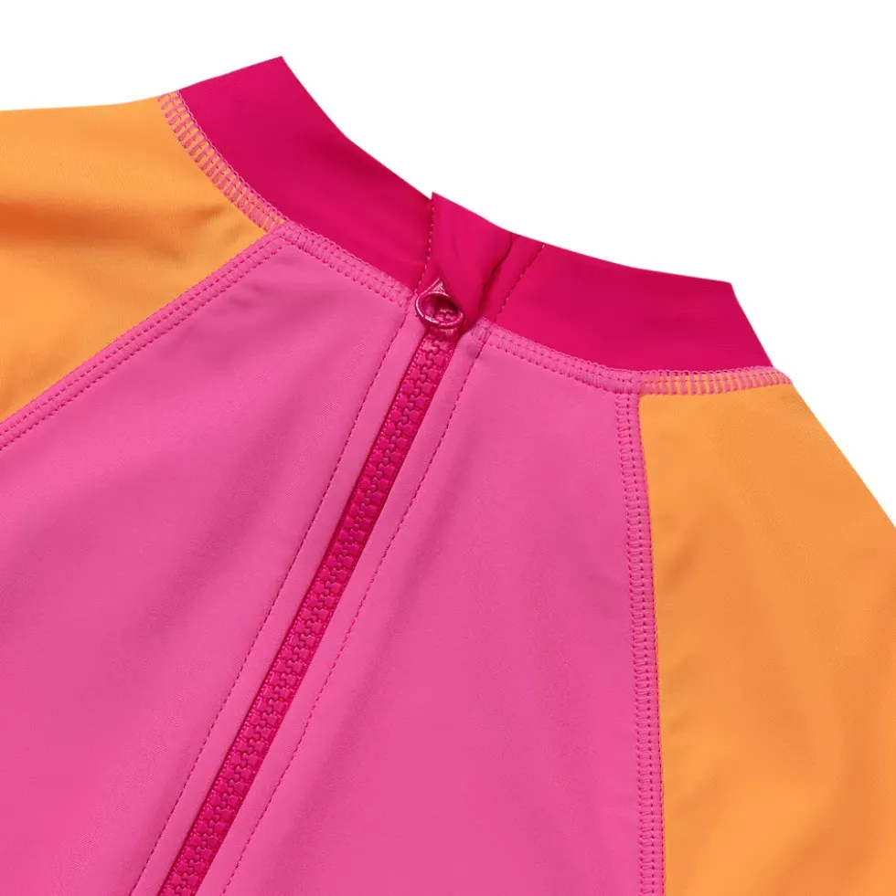 Girls Chlorine Resistant Long Sleeve Surf Bodysuit