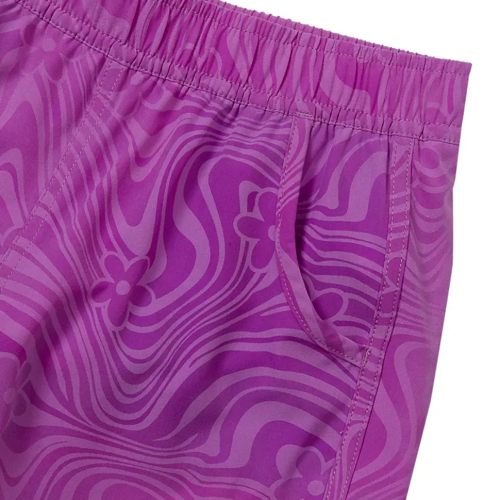 Girls Chlorine Resistant Magic Print Board Swimsuit Shorts