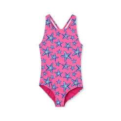 Girls Chlorine Resistant One Piece Swimsuit