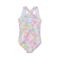 Girls Chlorine Resistant One Piece Swimsuit