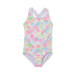 Girls Chlorine Resistant One Piece Swimsuit