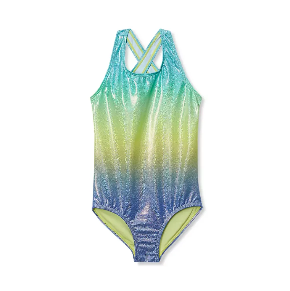 Girls Chlorine Resistant One Piece Swimsuit
