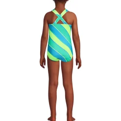 Girls Chlorine Resistant One Piece UPF 50 Swimsuit
