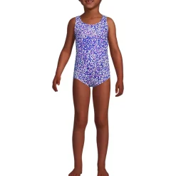 Girls Chlorine Resistant One Piece UPF 50 Swimsuit