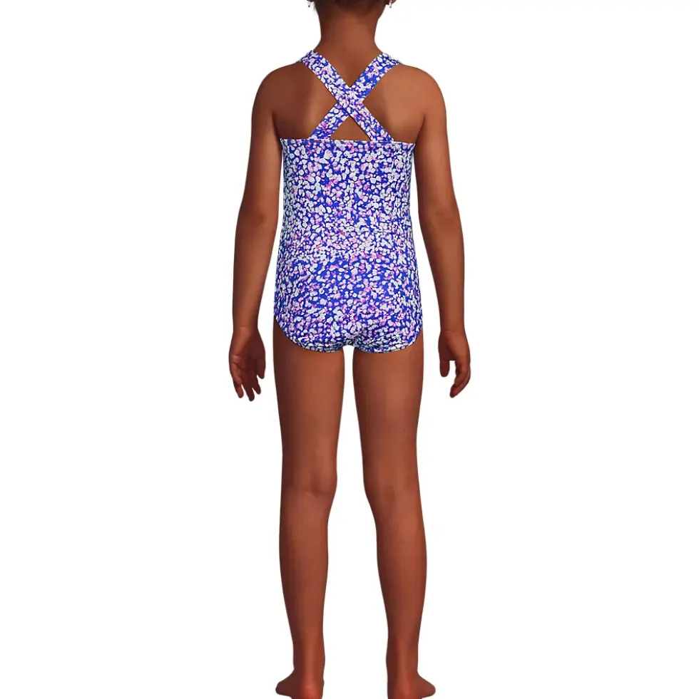 Girls Chlorine Resistant One Piece UPF 50 Swimsuit