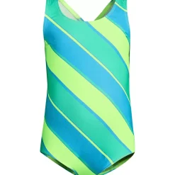 Girls Chlorine Resistant One Piece UPF 50 Swimsuit