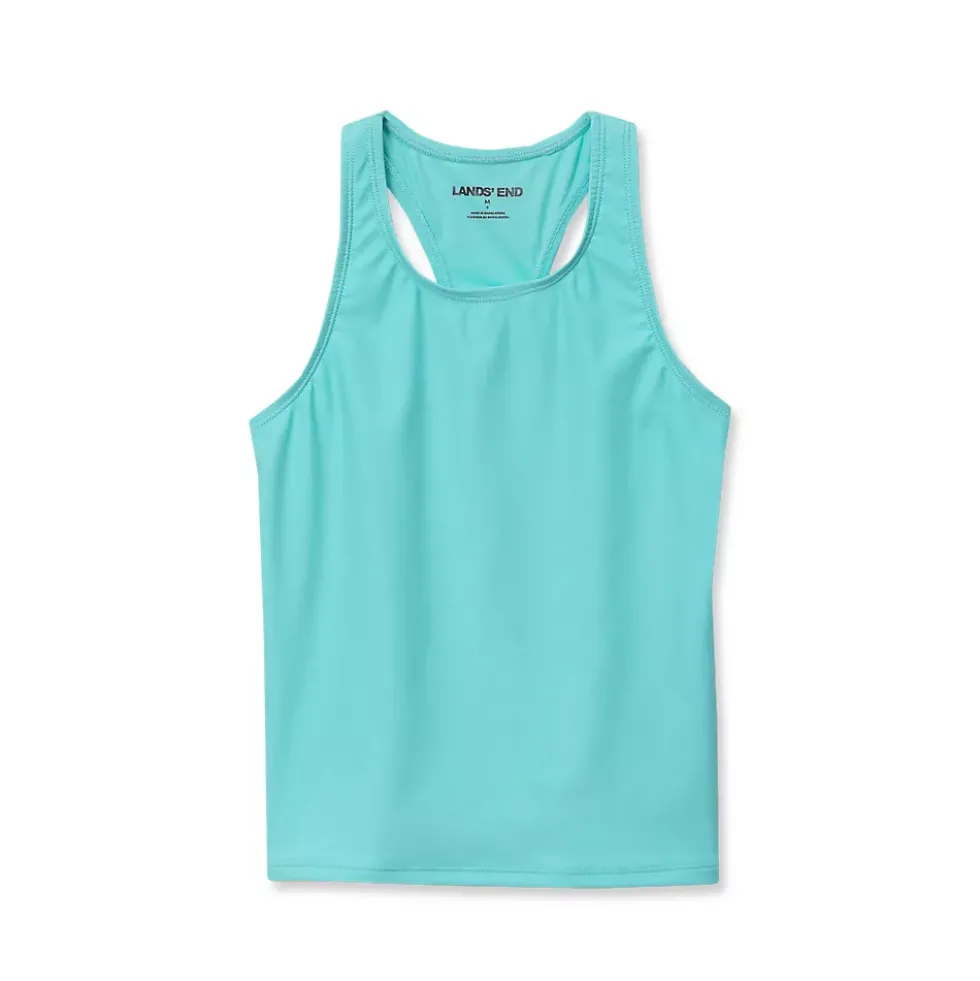 Girls Chlorine Resistant Racer Back Tankini Swim Top