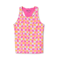 Girls Chlorine Resistant Racer Back Tankini Swim Top
