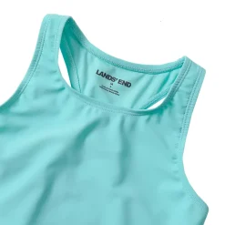 Girls Chlorine Resistant Racer Back Tankini Swim Top
