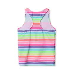 Girls Chlorine Resistant Racer Back Tankini Swim Top