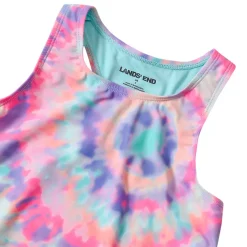 Girls Chlorine Resistant Racer Back Tankini Swim Top