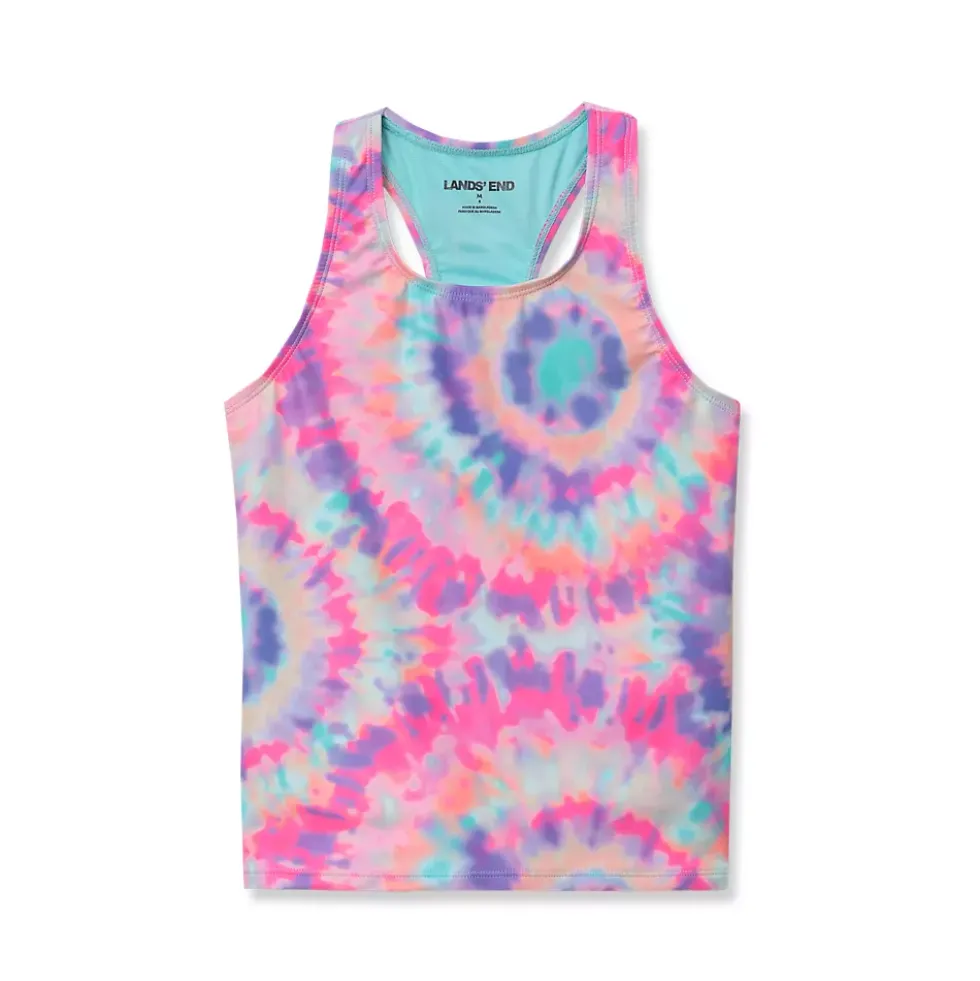 Girls Chlorine Resistant Racer Back Tankini Swim Top