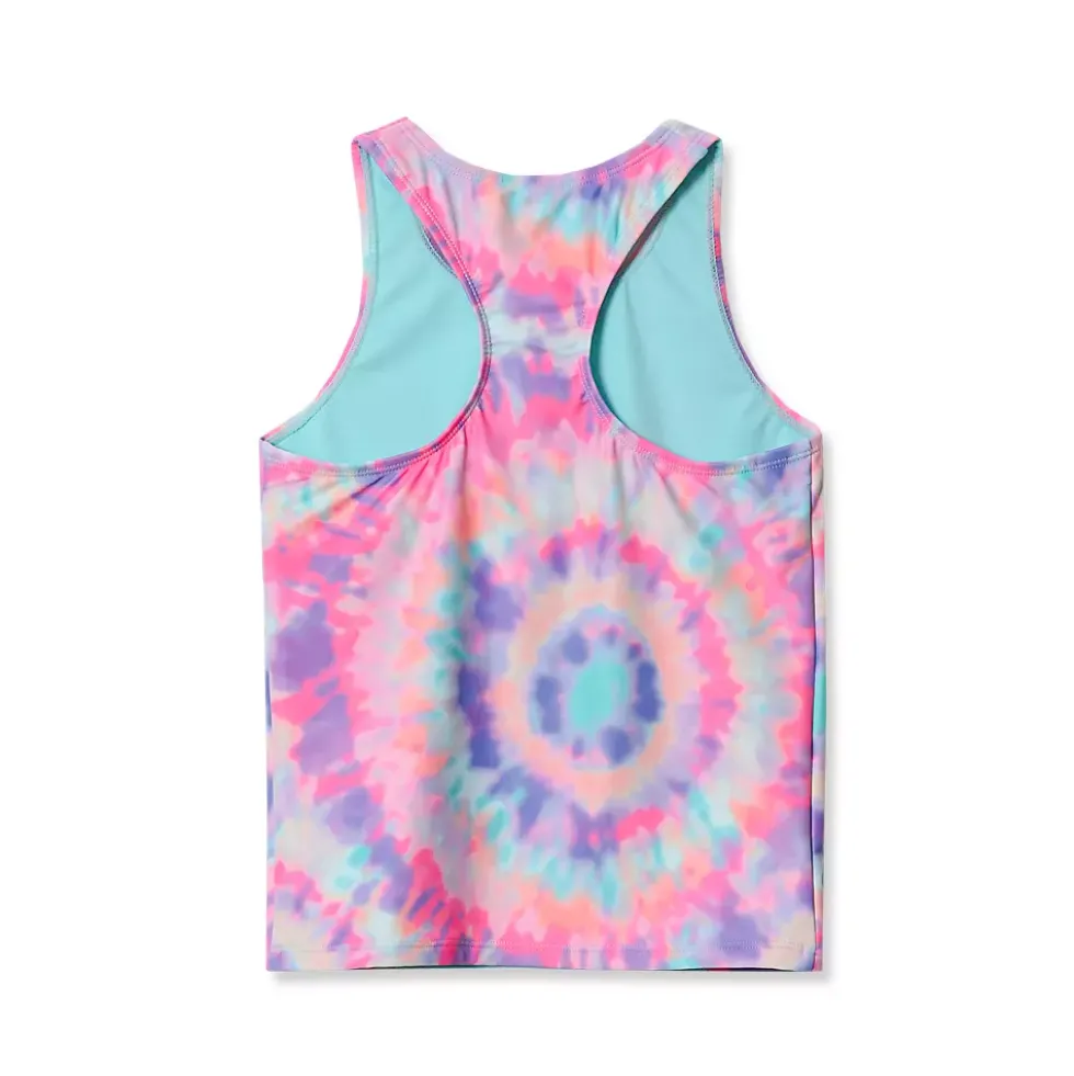 Girls Chlorine Resistant Racer Back Tankini Swim Top