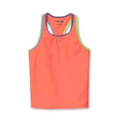 Girls Chlorine Resistant Racer Back Tankini Swim Top