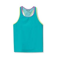 Girls Chlorine Resistant Racer Back Tankini Swim Top