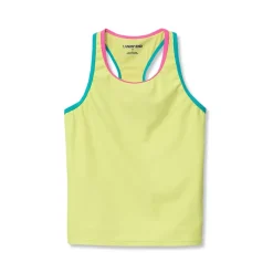 Girls Chlorine Resistant Racer Back Tankini Swim Top