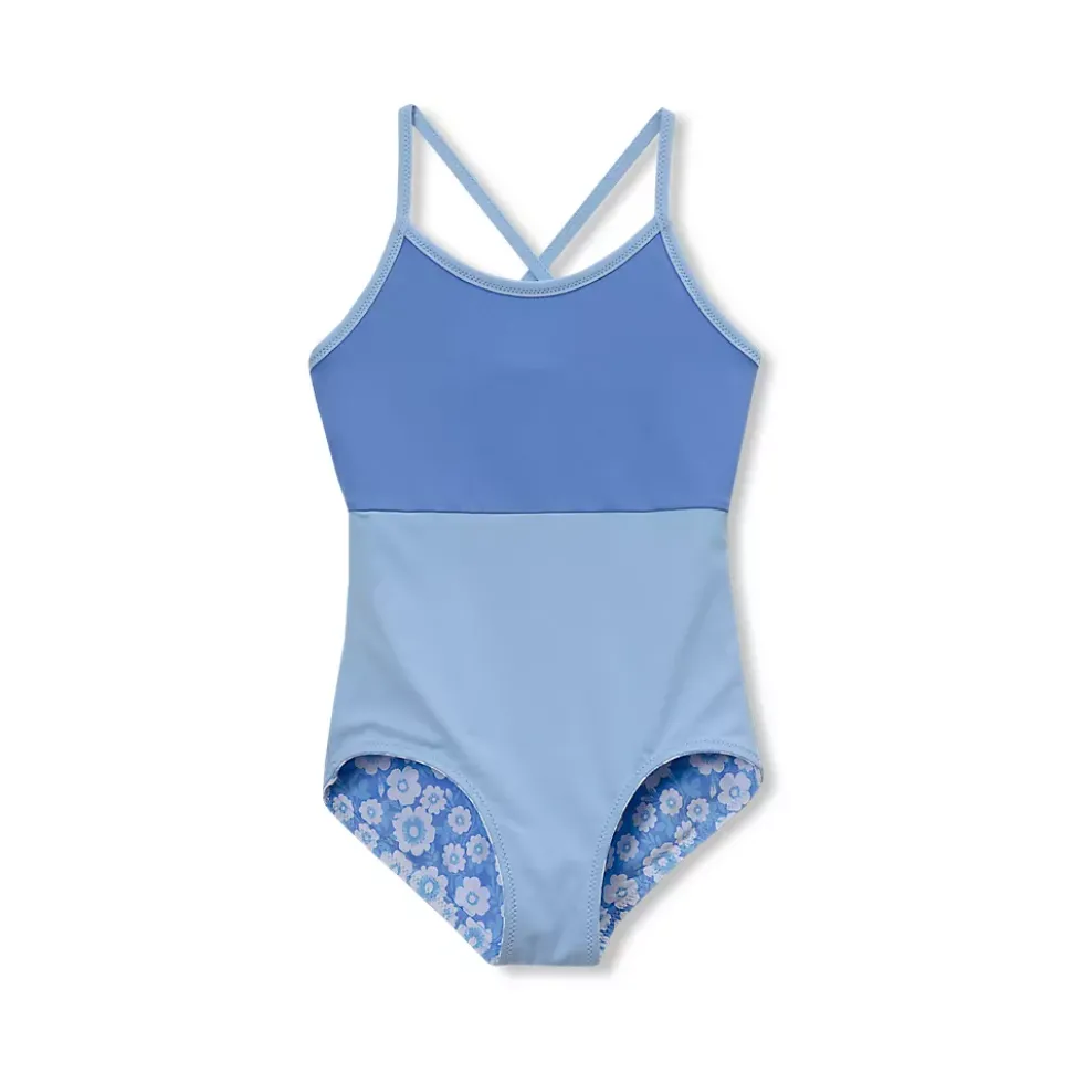 Girls Chlorine Resistant Reversible One Piece Swimsuit