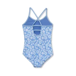 Girls Chlorine Resistant Reversible One Piece Swimsuit